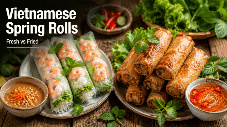 Vietnamese Spring Rolls: Fresh vs Fried (Goi Cuon & Cha Gio)